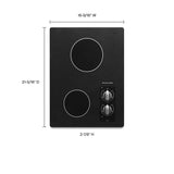 KITCHENAID  15" Electric Cooktop With 2 Radiant Elements - Black (KECC056RBL)