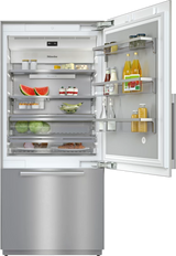 Miele MasterCool fridge?freezer For high-end design and?technology on a large scale. - Stainless steel/CleanSteel (KF2902SF)
