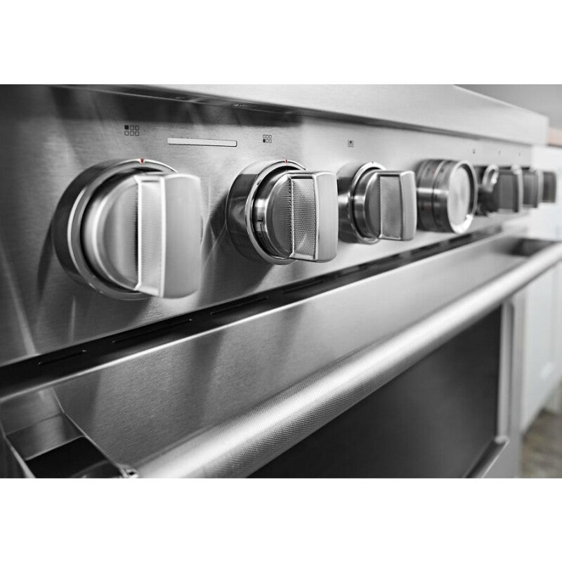 KitchenAid 36'' Smart Commercial-Style Dual Fuel Range with 6 Burners - Stainless Steel (KFDC506JSS)