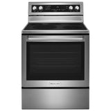 KITCHENAID 30" 5-Element Electric Convection Range - Stainless Steel (KFEG500ESS)