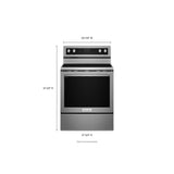 KITCHENAID 30" 5-Element Electric Convection Range - Stainless Steel (KFEG500ESS)