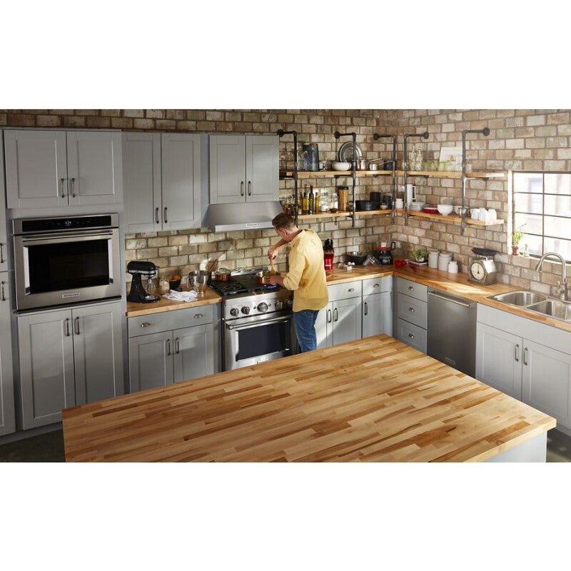 KitchenAid 30'' Smart Commercial-Style Gas Range with 4 Burners - Stainless Steel (KFGC500JSS)