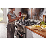 KITCHENAID  KITCHENAID PRO RANGE GAS 36" 6 BRNR - Stainless Steel (KFGC506JSS)