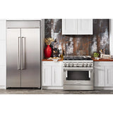 KITCHENAID  KITCHENAID PRO RANGE GAS 36" 6 BRNR - Stainless Steel (KFGC506JSS)