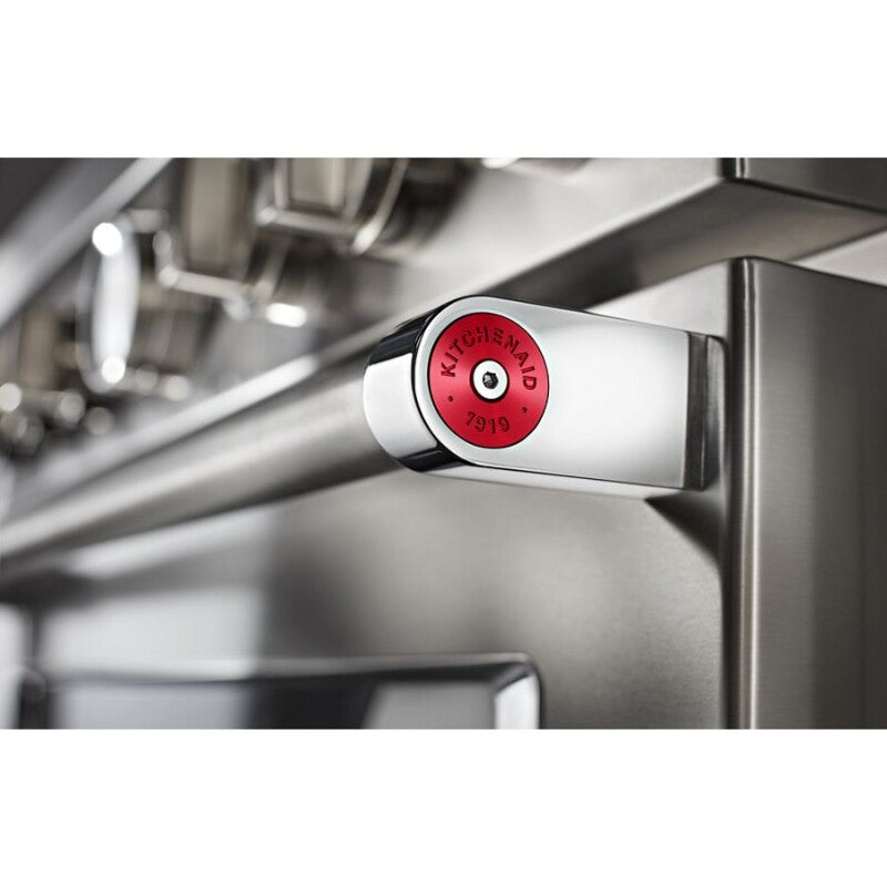 KitchenAid 48" Smart Commercial-Style Gas Range with Griddle - Stainless Steel (KFGC558JSS)