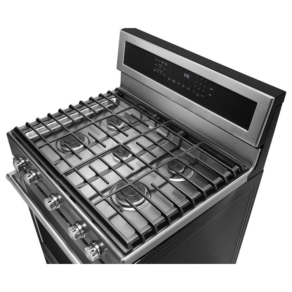 KITCHENAID  30-Inch 5-Burner Gas Convection Range - Stainless Steel (KFGG500ESS)