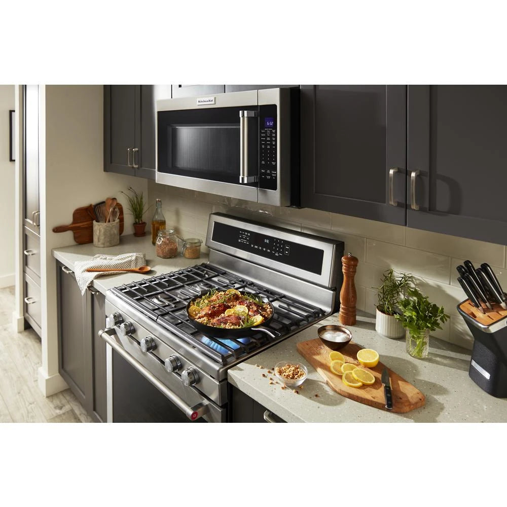 KITCHENAID  30-Inch 5-Burner Gas Convection Range - Stainless Steel (KFGG500ESS)