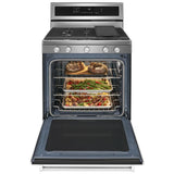 KITCHENAID  30-Inch 5-Burner Gas Convection Range - Stainless Steel (KFGG500ESS)