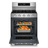 KITCHENAID  5.0 Cu. Ft. Smart Freestanding Gas Range With Convection Cooking Modes - PrintShield™ Stainless Finish (KFGS530SPS)