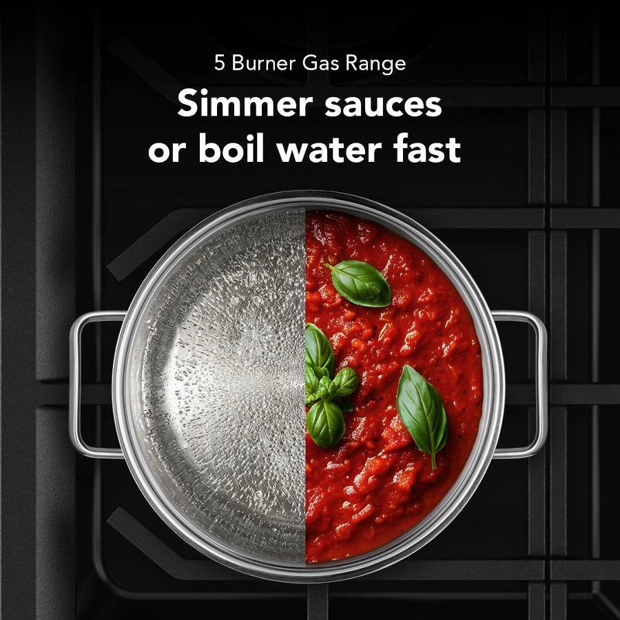KITCHENAID  5.0 Cu. Ft. Smart Freestanding Gas Range With Convection Cooking Modes - PrintShield™ Stainless Finish (KFGS530SPS)