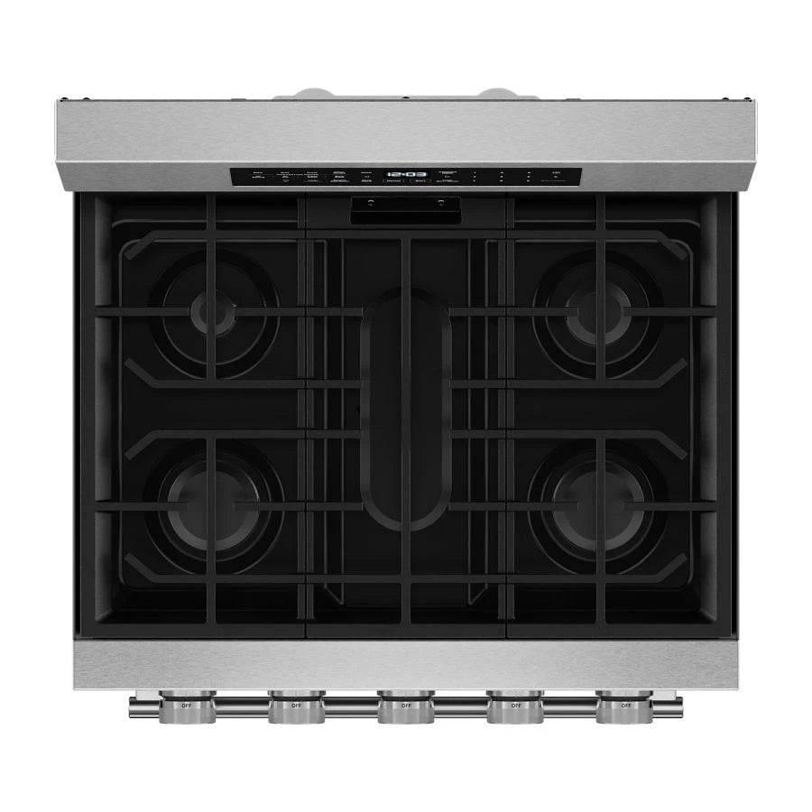 KITCHENAID  5.0 Cu. Ft. Smart Freestanding Gas Range With Convection Cooking Modes - PrintShield™ Stainless Finish (KFGS530SPS)