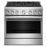 KITCHENAID  36-Inch 6 Burner Commercial-Style Gas Range with No Preheat Air Fry Mode - Stainless Steel (KFGS936SSS)