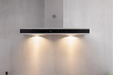 BERTAZZONI  36 Wallmount Hood, Glass Front, 1 motor 600 CFM - Stainless Steel (KG36X)