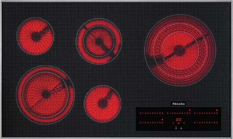 Miele Electric cooktop with direct selection plus including timer for maximum user convenience. - Black (KM5860240V)
