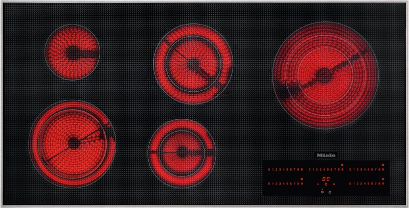 Miele Electric cooktop in maximum width for the best possible cooking and user convenience. - Black (KM5880240V)