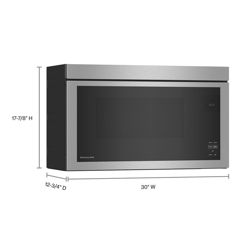 KitchenAid Over-The-Range Microwave with Flush Built-In Design - Stainless Steel (KMMF330PSS)