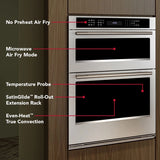 KITCHENAID  30-inch Electric Combo Wall Oven with No Preheat Air Fry Mode - PrintShield™ Finish - PrintShield Stainless (KOEC530SPS)