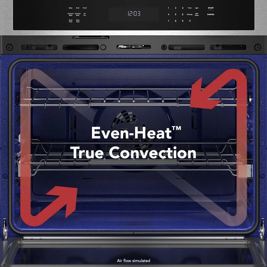 KITCHENAID  30-inch Electric Combo Wall Oven with No Preheat Air Fry Mode - PrintShield™ Finish - PrintShield Stainless (KOEC530SPS)