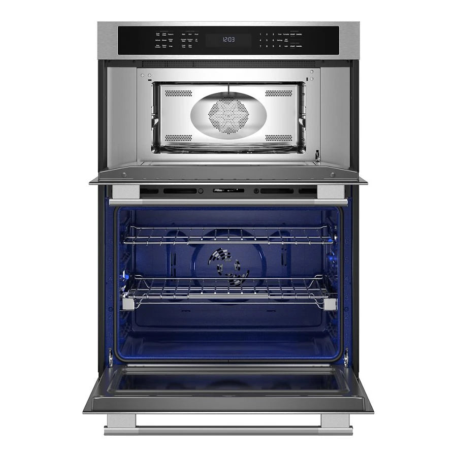KITCHENAID  30-inch Electric Combo Wall Oven with No Preheat Air Fry Mode - PrintShield™ Finish - PrintShield Stainless (KOEC530SPS)
