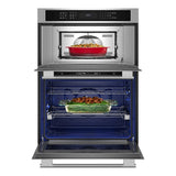 KITCHENAID  30-inch Electric Combo Wall Oven with No Preheat Air Fry Mode - PrintShield™ Finish - PrintShield Stainless (KOEC530SPS)