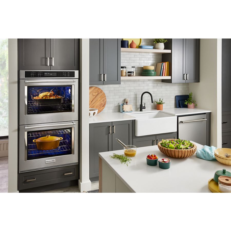 KITCHENAID  30" Double Wall Ovens With Air Fry Mode - Stainless Steel (KOED530PSS)