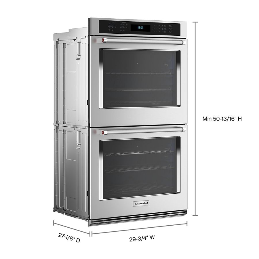 KITCHENAID  30" Double Wall Ovens With Air Fry Mode - Stainless Steel (KOED530PSS)