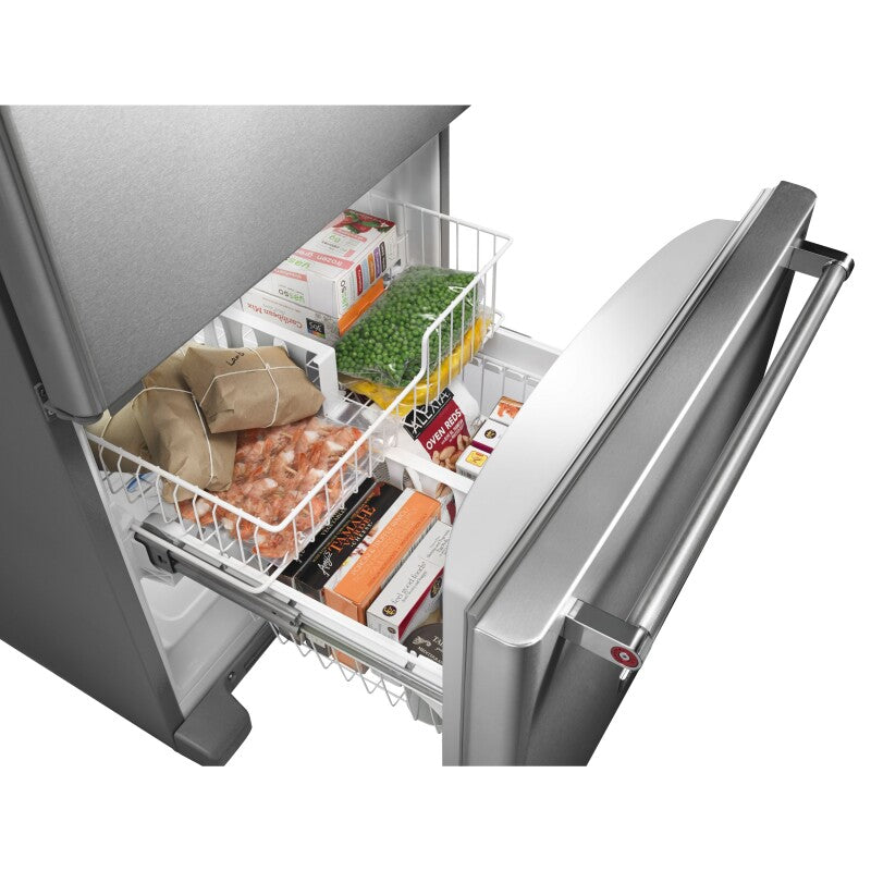 KitchenAid 19 cu. ft. 30-Inch Width Full Depth Non Dispense Bottom Mount Refrigerator - Stainless Steel (KRBL109ESS)