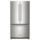 KITCHENAID  20 Cu. Ft. 36-inch Width Counter-depth French Door Refrigerator With Interior Dispense - Stainless Steel (KRFC136RPS)