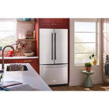 KITCHENAID  20 Cu. Ft. 36-inch Width Counter-depth French Door Refrigerator With Interior Dispense - Stainless Steel (KRFC136RPS)