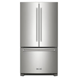 KitchenAid 20 Cu. Ft. French Door Refrigerator with Interior Water Dispenser - Stainless Steel (KRFC136RPS)