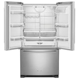 KitchenAid  20 cu. ft. 36-Inch Width Counter-Depth French Door Refrigerator with Interior Dispense - Stainless Steel (KRFC300ESS)