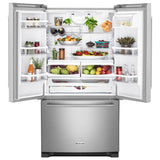 KitchenAid  20 cu. ft. 36" Counter-Depth French Door Refrigerator - Stainless Steel (KRFC300ESS)
