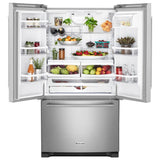 KitchenAid  20 cu. ft. 36-Inch Width Counter-Depth French Door Refrigerator with Interior Dispense - Stainless Steel (KRFC300ESS)