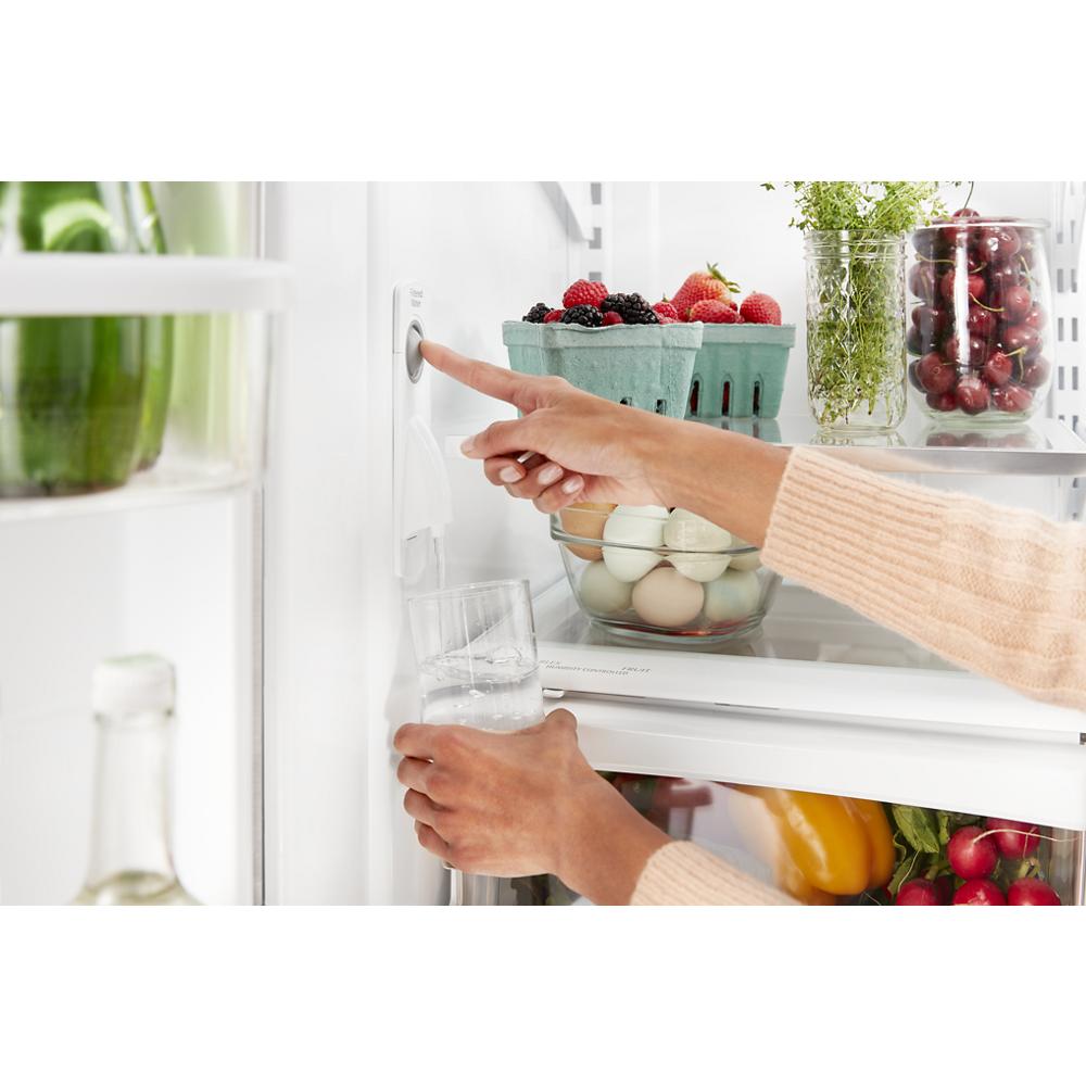 KitchenAid 20 cu. ft. 36" Counter-Depth French Door Refrigerator - Stainless Steel (KRFC300ESS)