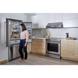 KitchenAid 20 cu. ft. 36" Counter-Depth French Door Refrigerator - Stainless Steel (KRFC300ESS)