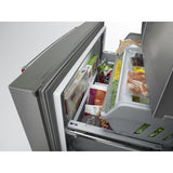 KitchenAid 23.8 cu. ft. Counter-Depth French Door Platinum Interior Refrigerator with PrintShield™ Finish - Stainless Steel with PrintShield™ Finish (KRFC704FPS)