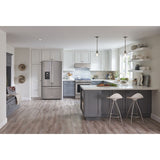 KitchenAid 23.8 cu. ft. Counter-Depth French Door Platinum Interior Refrigerator with PrintShield™ Finish - Stainless Steel with PrintShield™ Finish (KRFC704FPS)