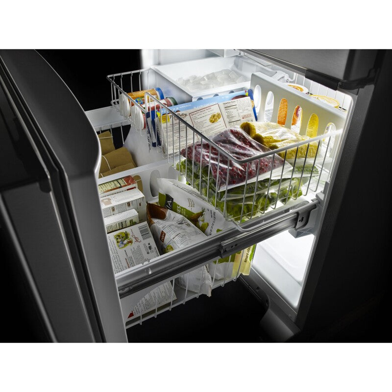KitchenAid 25 Cu. Ft. 36-Width Standard Depth French Door Refrigerator with Interior Dispense - Stainless Steel (KRFF305ESS)