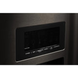 KitchenAid 26.8 Cu. Ft. Standard-Depth French Door Refrigerator with Exterior Ice and Water Dispenser - Black Stainless (KRFF577KBS)