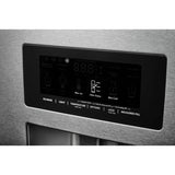 KITCHENAID  26.8 Cu. Ft. Standard-Depth French Door Refrigerator with Exterior Ice and Water Dispenser - Stainless Steel with PrintShield™ Finish (KRFF577KPS)