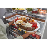 KITCHENAID  26.8 Cu. Ft. Standard-Depth French Door Refrigerator with Exterior Ice and Water Dispenser - Stainless Steel with PrintShield™ Finish (KRFF577KPS)