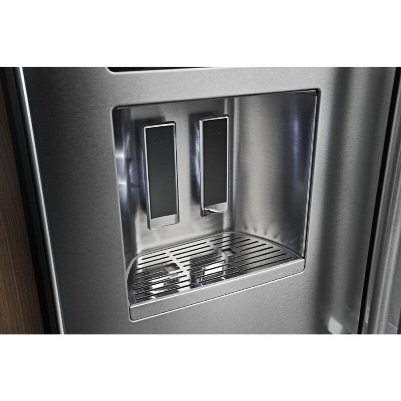 KitchenAid 26.8 Cu. Ft. Standard-Depth French Door Refrigerator with Exterior Ice and Water Dispenser - Stainless Steel with PrintShield™ Finish (KRFF577KPS)