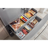 KitchenAid 26.8 Cu. Ft. Standard-Depth French Door Refrigerator with Exterior Ice and Water Dispenser - Stainless Steel with PrintShield™ Finish (KRFF577KPS)