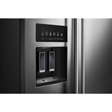 KITCHENAID 22.6 cu ft. Side-by-Side Refrigerator with Exterior Ice and Water and PrintShield™ finish - Stainless Steel with PrintShield™ Finish (KRSC703HPS)