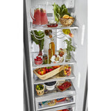 KITCHENAID 22.6 cu ft. Side-by-Side Refrigerator with Exterior Ice and Water and PrintShield™ finish - Stainless Steel with PrintShield™ Finish (KRSC703HPS)