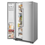 KITCHENAID 22.6 cu ft. Side-by-Side Refrigerator with Exterior Ice and Water and PrintShield™ finish - Stainless Steel with PrintShield™ Finish (KRSC703HPS)