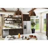 KITCHENAID 24.8 cu ft. Side-by-Side Refrigerator with Exterior Ice and Water and PrintShield finish - Stainless Steel with PrintShield™ Finish (KRSF705HPS)