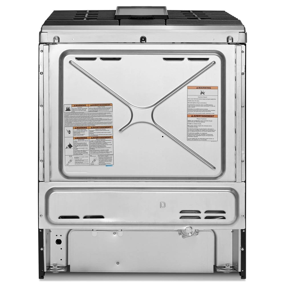 KitchenAid  30" 5-Burner Dual Fuel Convection Slide-In Range with Baking Drawer - Stainless Steel (KSDB900ESS)