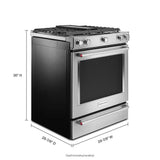 KitchenAid  30" 5-Burner Dual Fuel Convection Slide-In Range with Baking Drawer - Stainless Steel (KSDB900ESS)
