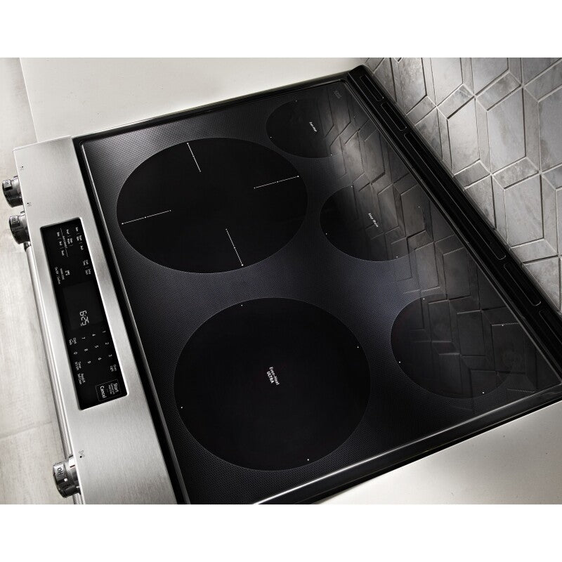 KITCHENAID 30" 5-Element Electric Slide-In Convection Range - Stainless Steel (KSEG700ESS)